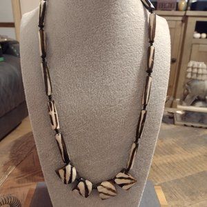 Wooden Tribal Hand Carved Necklace